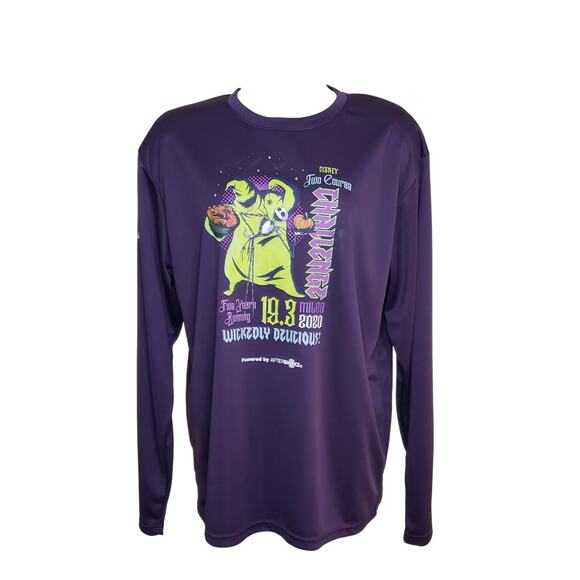Oogie Boogie Run Disney Shirt‎ L Top Nightmare Before Christmas Purple 2020 - Picture 1 of 5